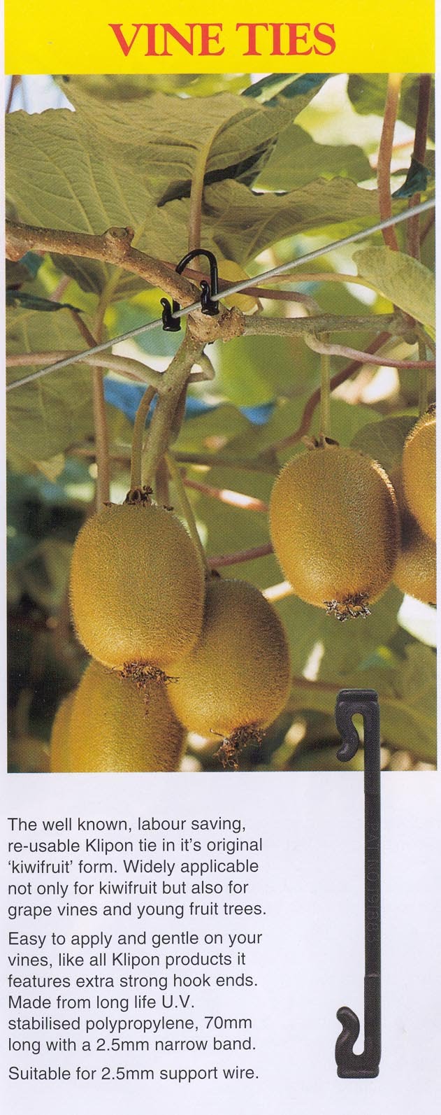 Kiwi Klipon Vine, Trellis & Tree Ties